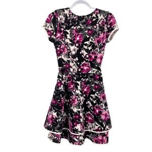 High Velocity Girls Tiered Short Sleeve Floral Dress